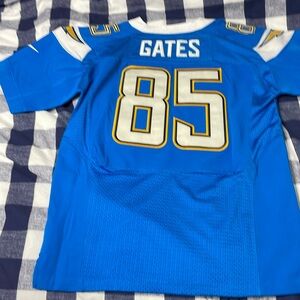 LA Chargers Antonio Gates jersey on field Nike